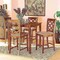 Baxton Studio Ramiro Modern Grey Fabric and Walnut Brown Finished Wood 5-PC Pub Set 176-11376-10903-Zoro - alternate 6